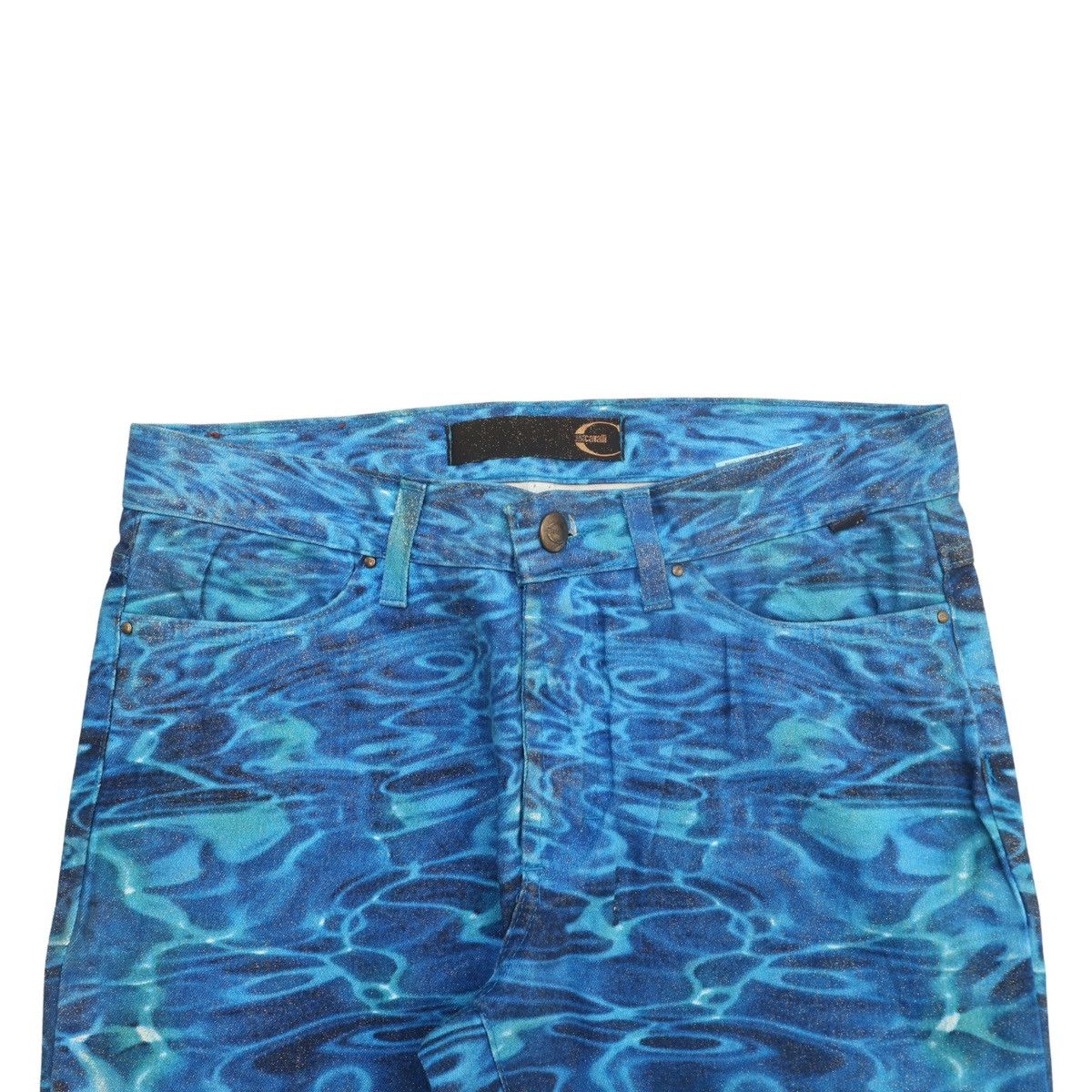 Just Cavalli × Roberto Cavalli Vintage Just Cavalli Printed Aqua Pants Size US 28 / EU 44 - 3 Thumbnail