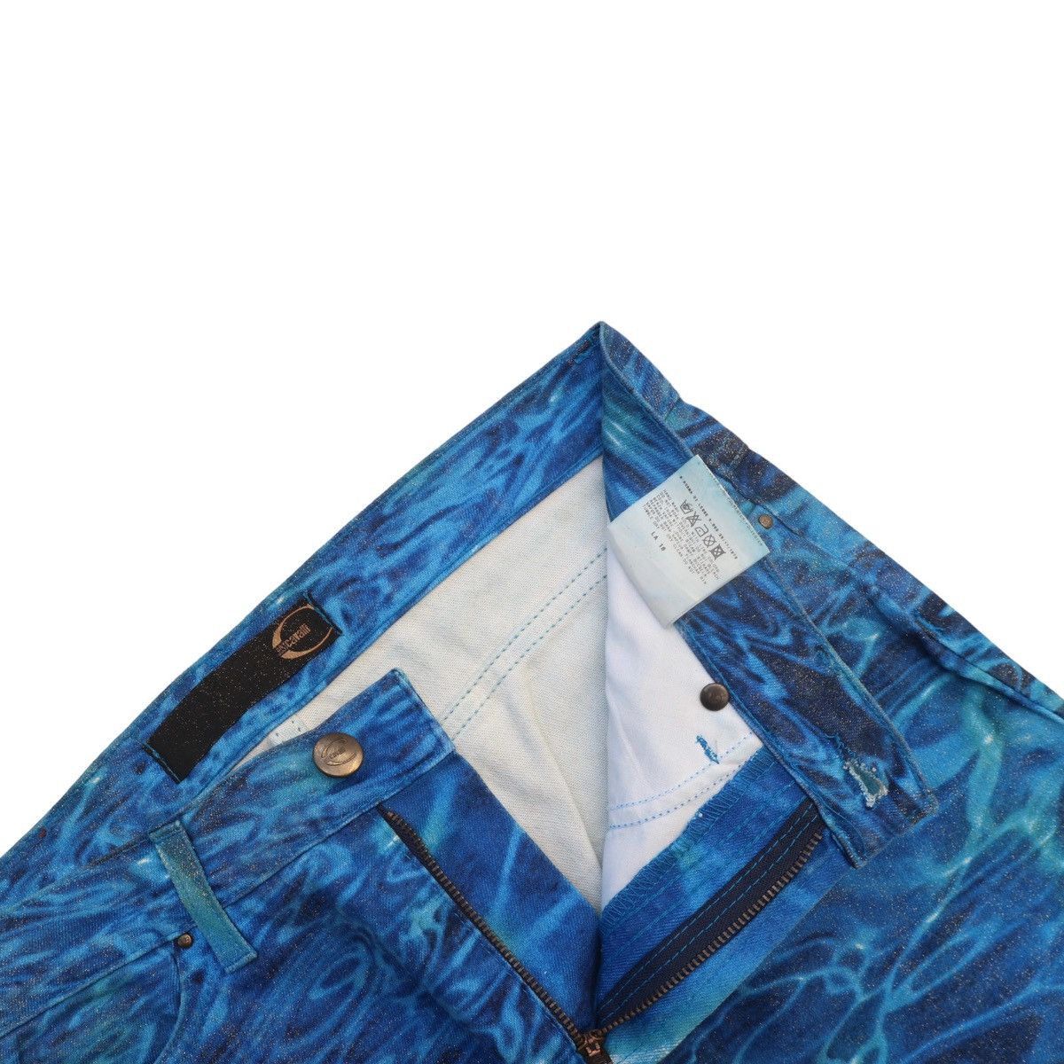 Just Cavalli × Roberto Cavalli Vintage Just Cavalli Printed Aqua Pants Size US 28 / EU 44 - 5 Thumbnail
