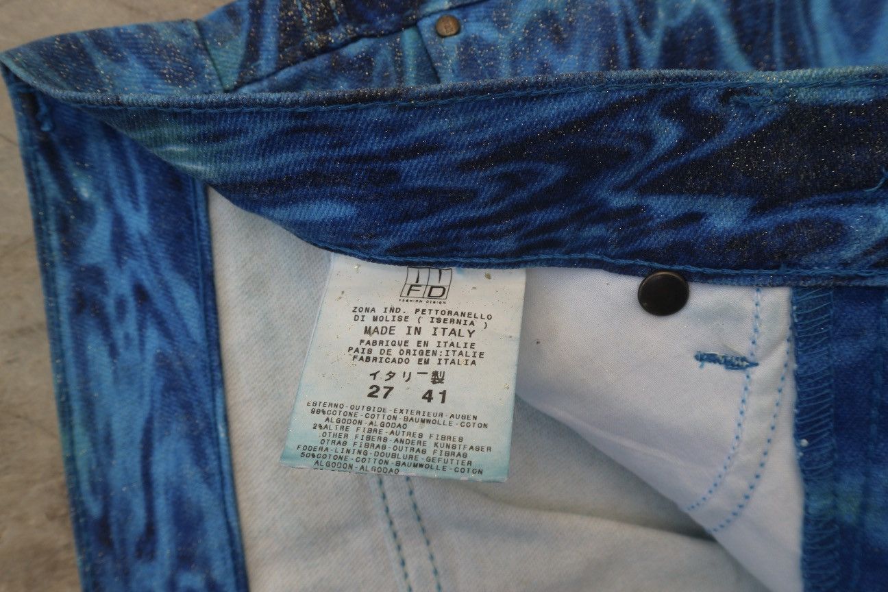 Just Cavalli × Roberto Cavalli Vintage Just Cavalli Printed Aqua Pants Size US 28 / EU 44 - 12 Thumbnail