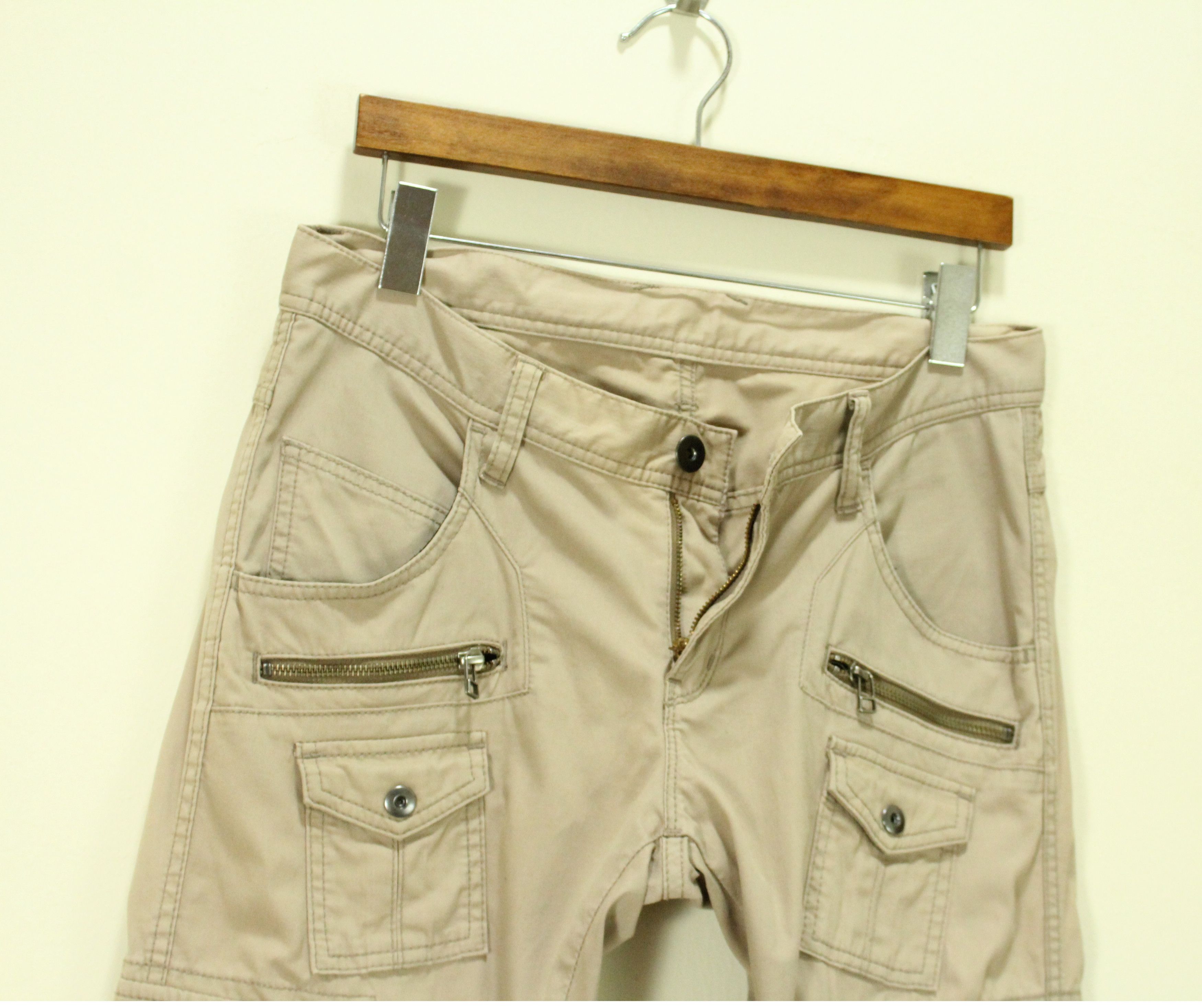 Japanese Brand RATTLE TRAP Pants Cargo Utulity Parachute Multipockets Size US 32 / EU 48 - 12 Thumbnail