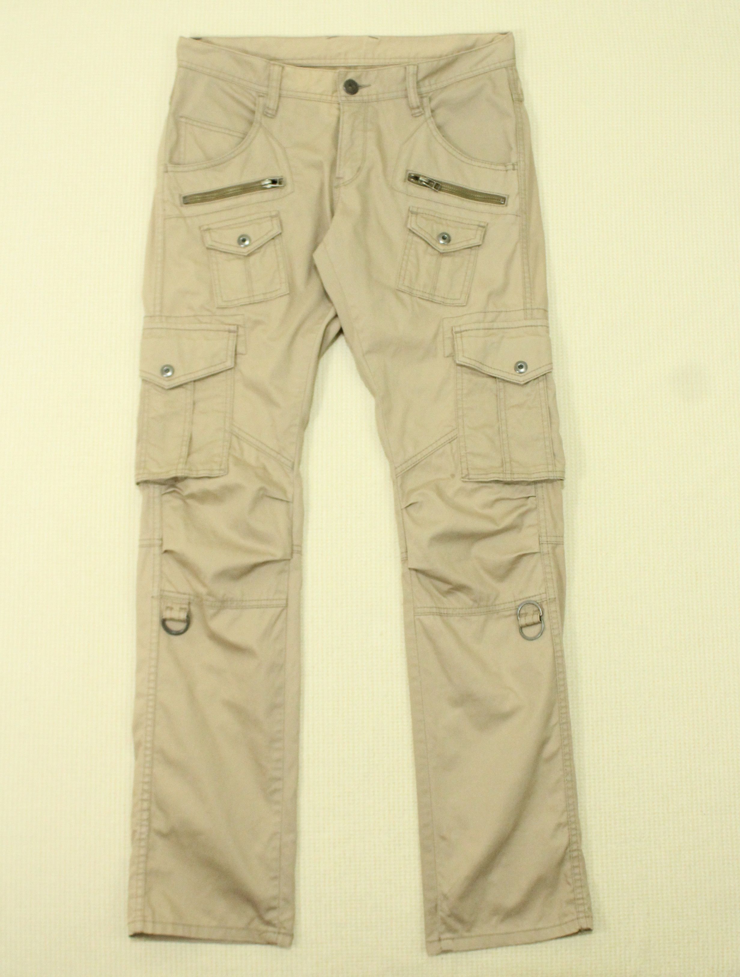 Japanese Brand RATTLE TRAP Pants Cargo Utulity Parachute Multipockets Size US 32 / EU 48 - 7 Thumbnail