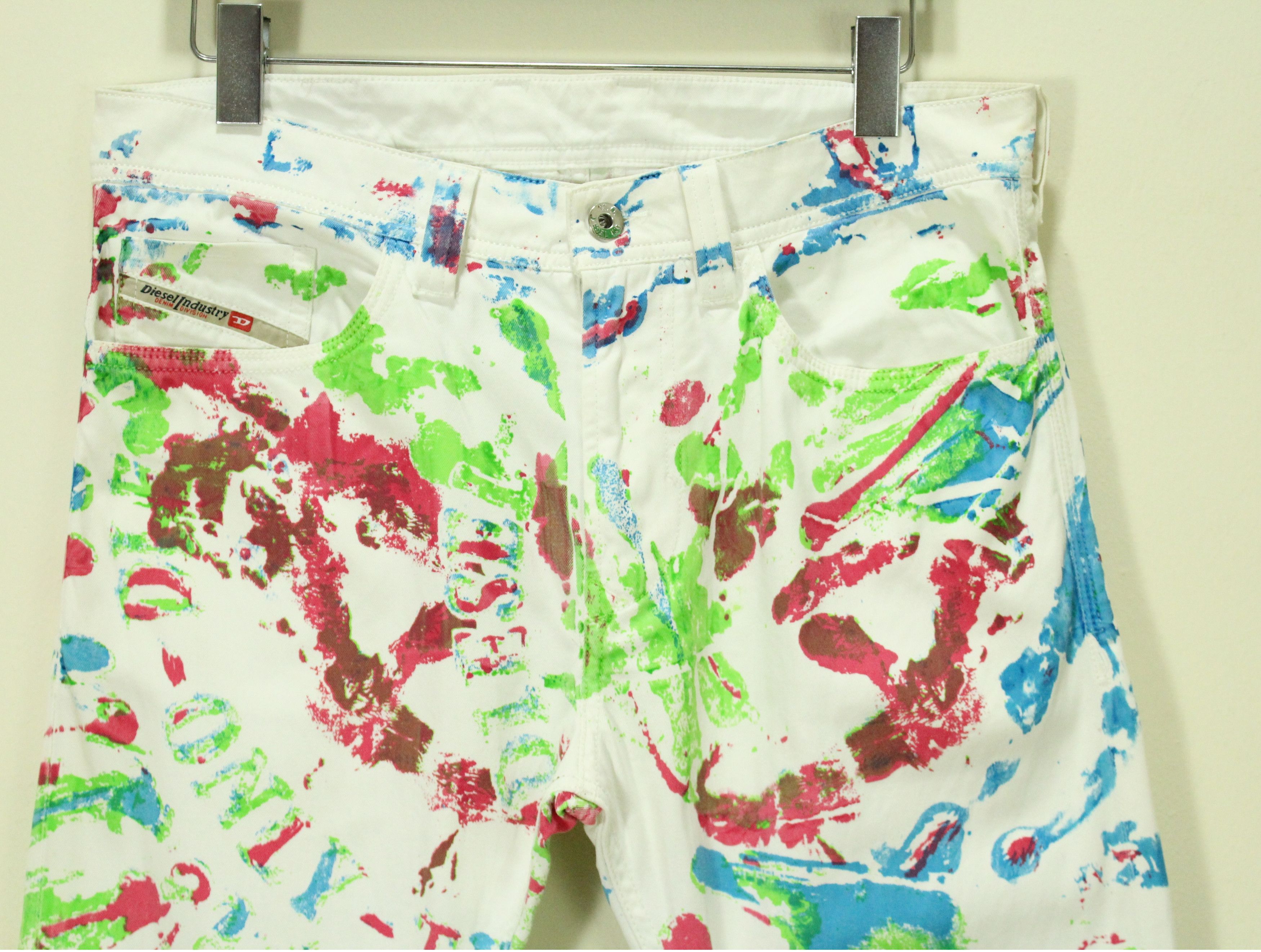 Diesel × Ed Hardy × True Religion DIESEL Pants ALCHEMY Colorful Pants Waist 31" Size US 29 - 2 Thumbnail
