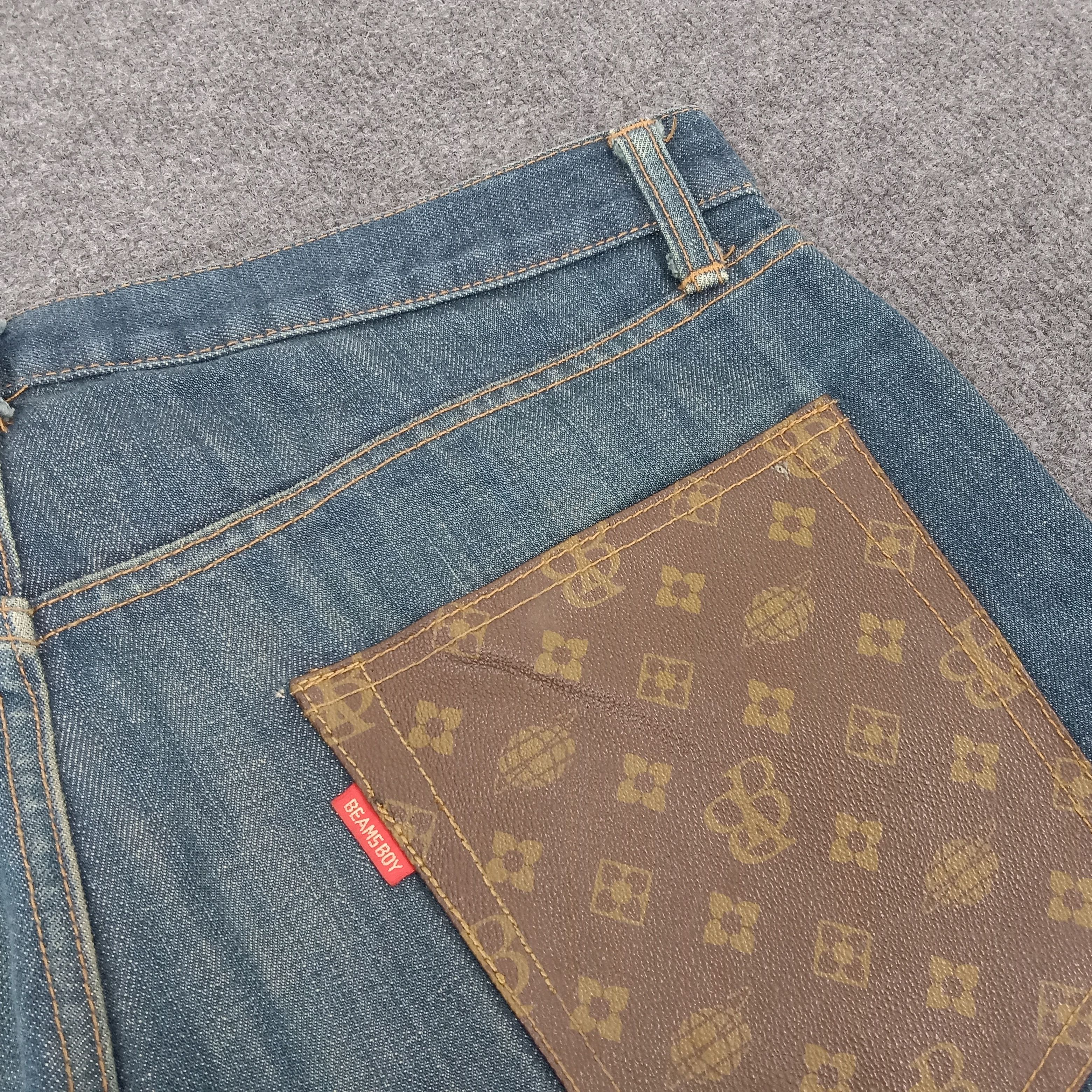 Beams Plus Beams Boy Monogram Pocket Design Denim Jeans Size US 34 / EU 50 - 10 Thumbnail