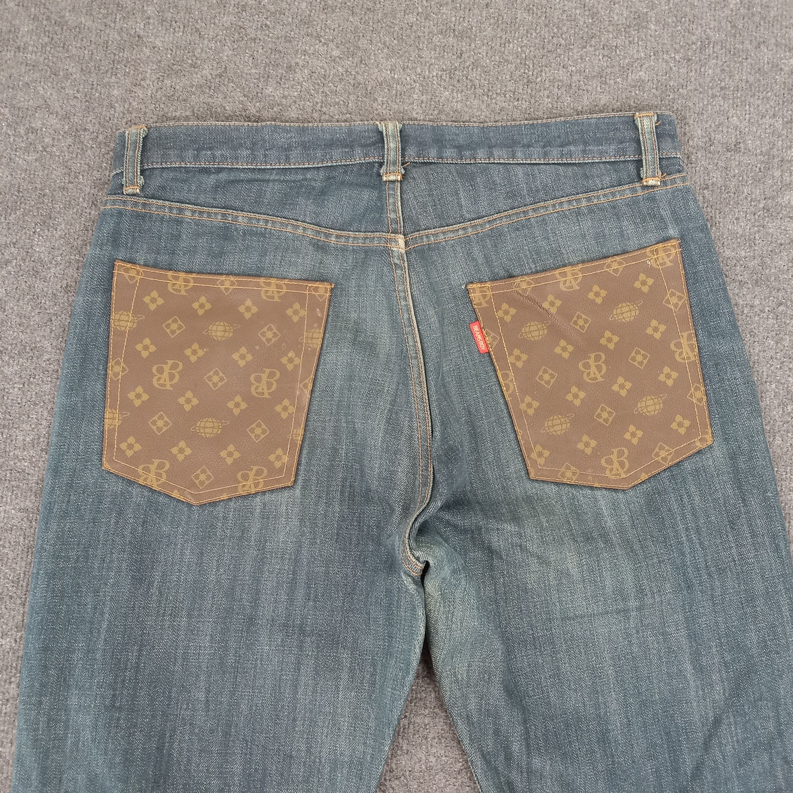 Beams Plus Beams Boy Monogram Pocket Design Denim Jeans Size US 34 / EU 50 - 2 Thumbnail