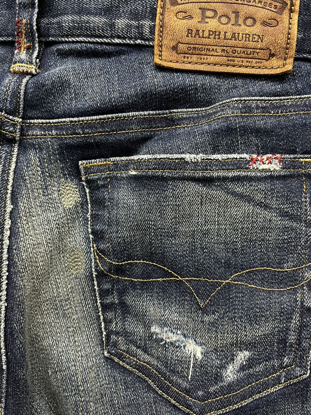 Polo Ralph Lauren POLO RALPH LAUREN TOMPKINS SKINNY Distressed Reworked Denim Size 27" / US 4 / IT 40 - 10 Thumbnail