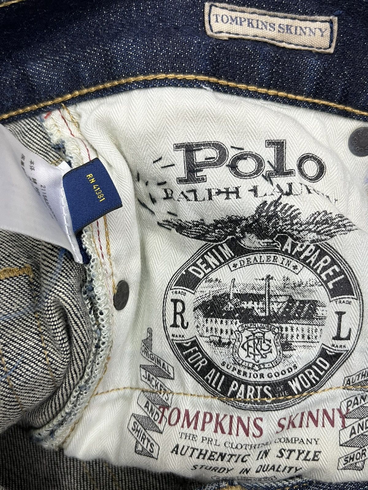 Polo Ralph Lauren POLO RALPH LAUREN TOMPKINS SKINNY Distressed Reworked Denim Size 27" / US 4 / IT 40 - 13 Thumbnail