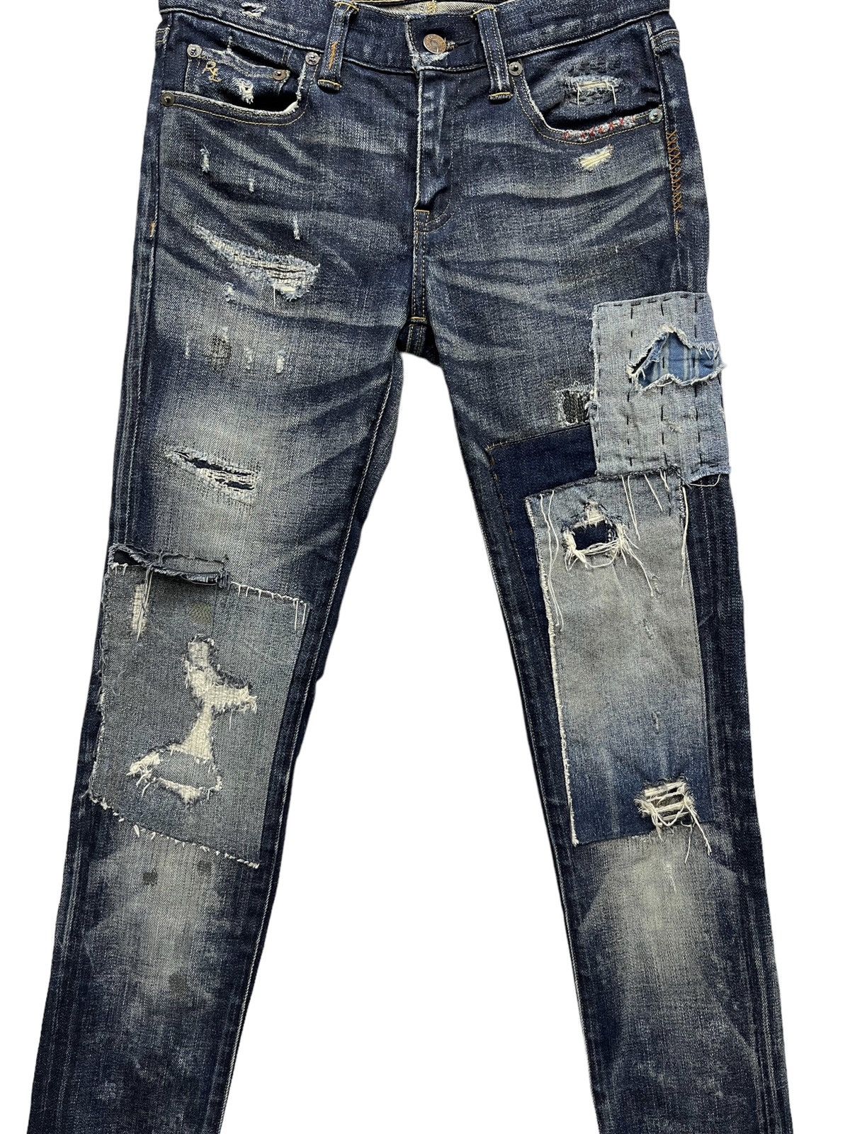 Polo Ralph Lauren POLO RALPH LAUREN TOMPKINS SKINNY Distressed Reworked Denim Size 27" / US 4 / IT 40 - 2 Thumbnail