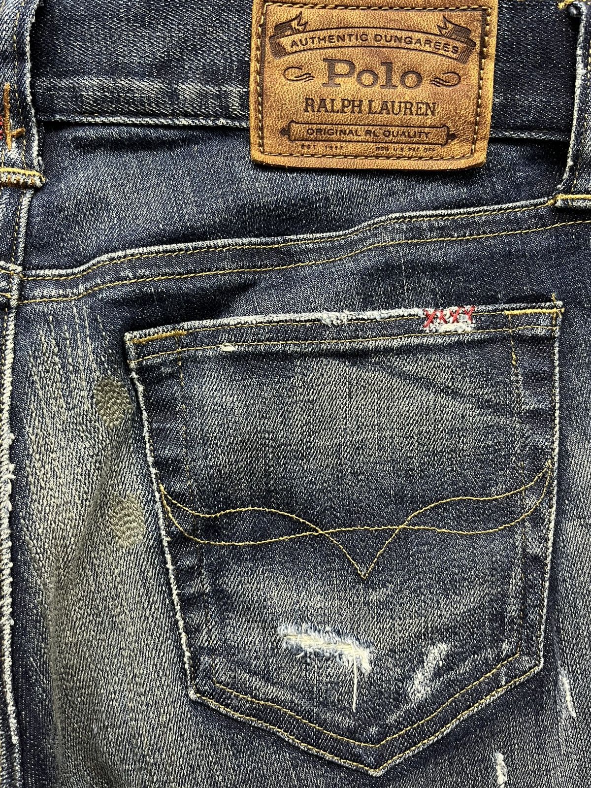 Polo Ralph Lauren POLO RALPH LAUREN TOMPKINS SKINNY Distressed Reworked Denim Size 27" / US 4 / IT 40 - 11 Thumbnail