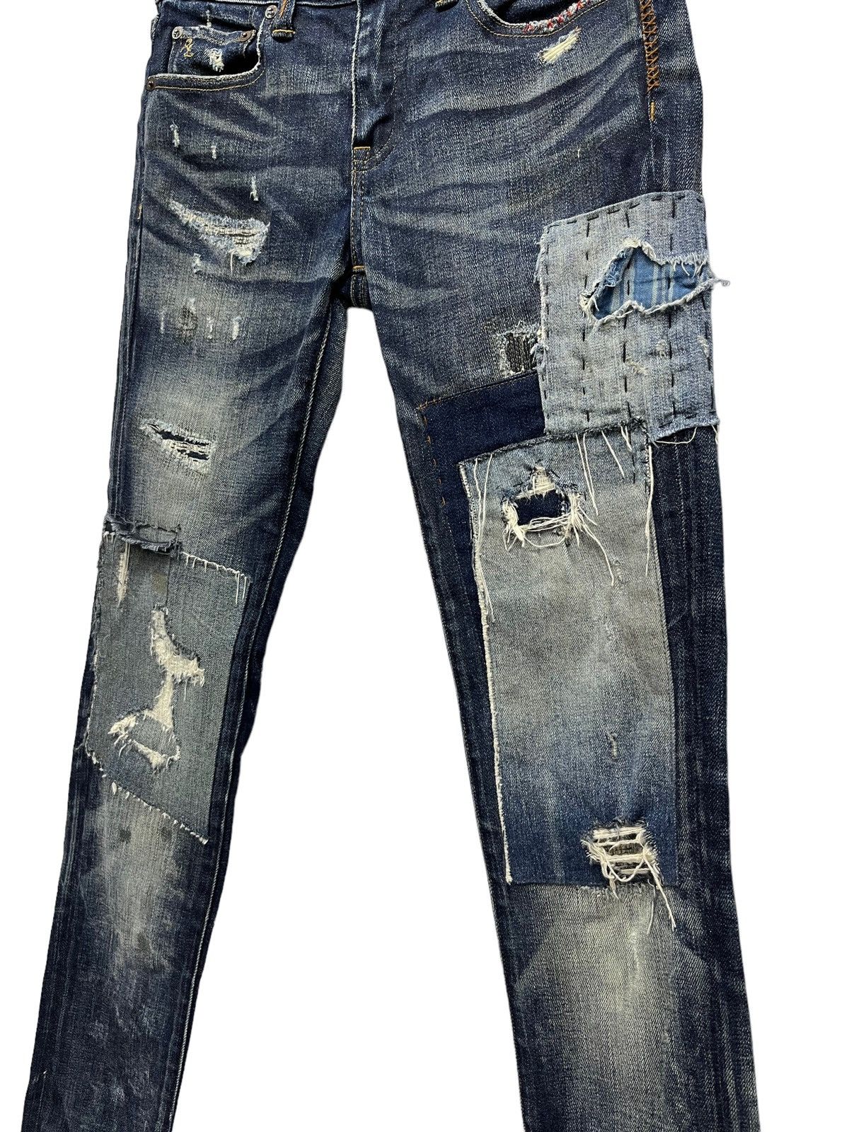 Polo Ralph Lauren POLO RALPH LAUREN TOMPKINS SKINNY Distressed Reworked Denim Size 27" / US 4 / IT 40 - 4 Thumbnail