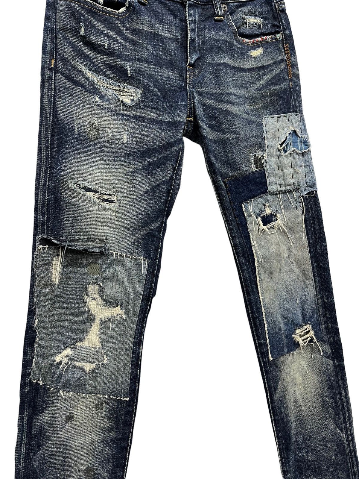 Polo Ralph Lauren POLO RALPH LAUREN TOMPKINS SKINNY Distressed Reworked Denim Size 27" / US 4 / IT 40 - 3 Thumbnail