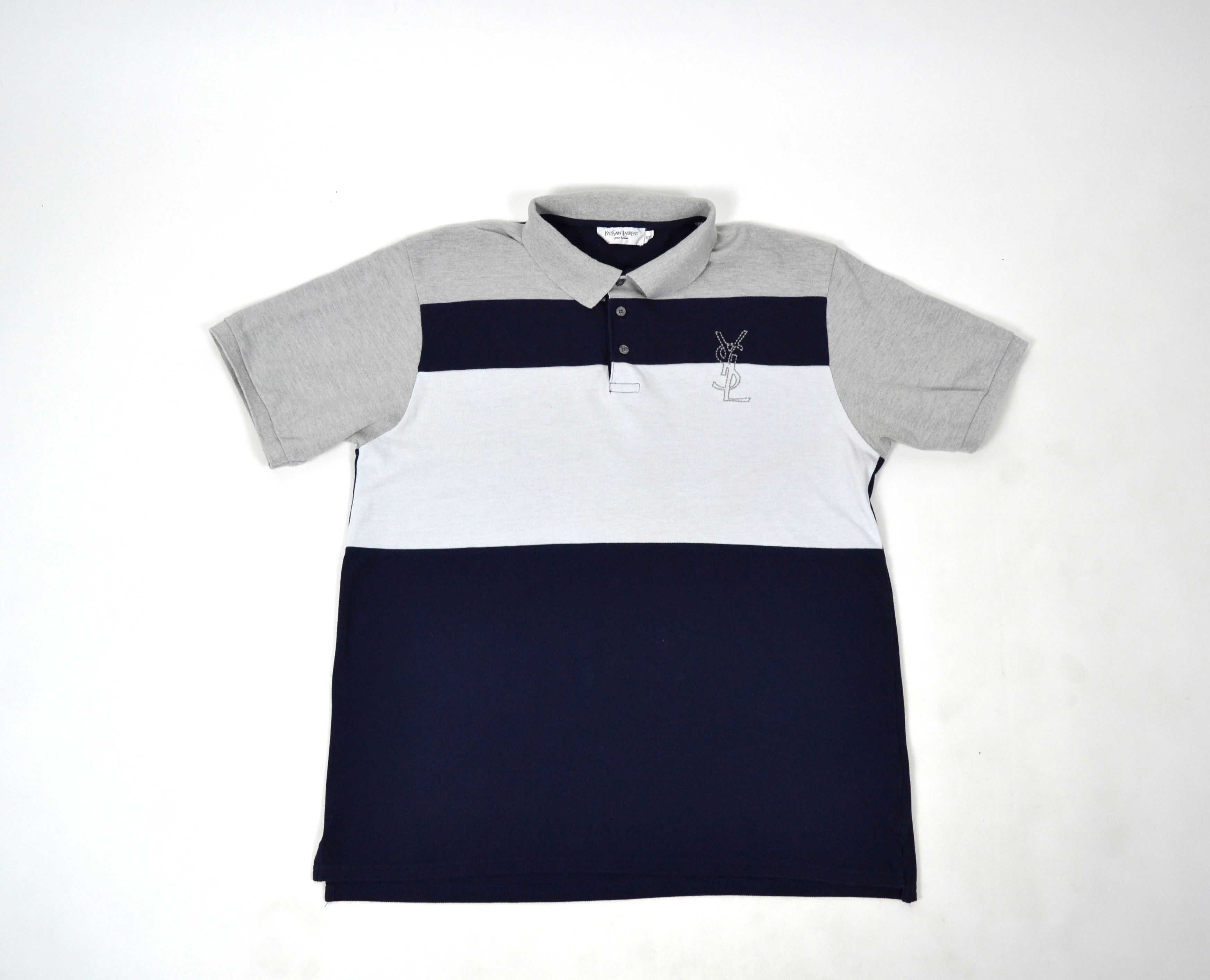 Vintage × Yves Saint Laurent YSL Yves Saint Laurent Polo Shirt Vintage Size US XXL / EU 58 / 5 - 6 Thumbnail