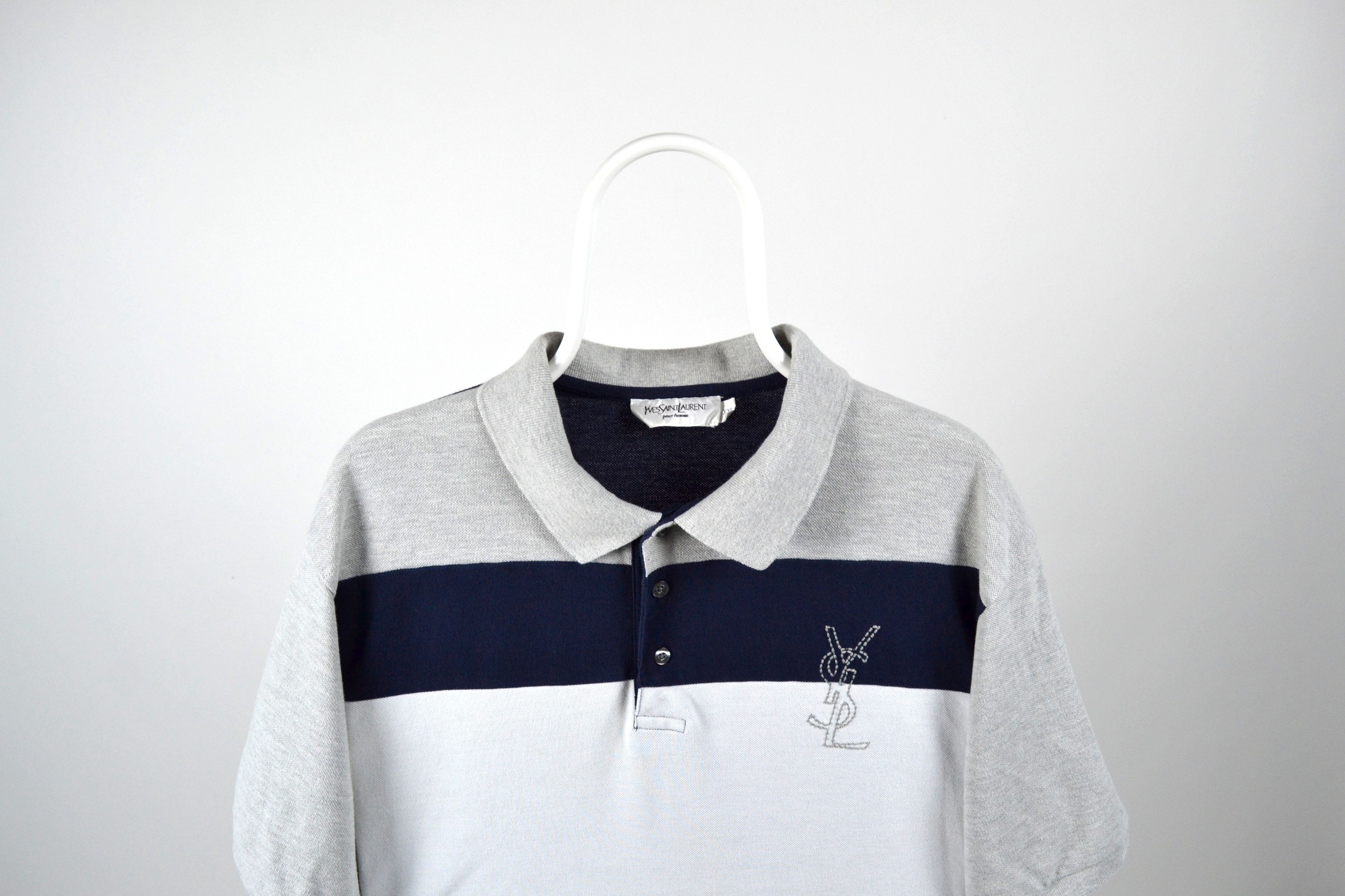 Vintage × Yves Saint Laurent YSL Yves Saint Laurent Polo Shirt Vintage Size US XXL / EU 58 / 5 - 3 Thumbnail