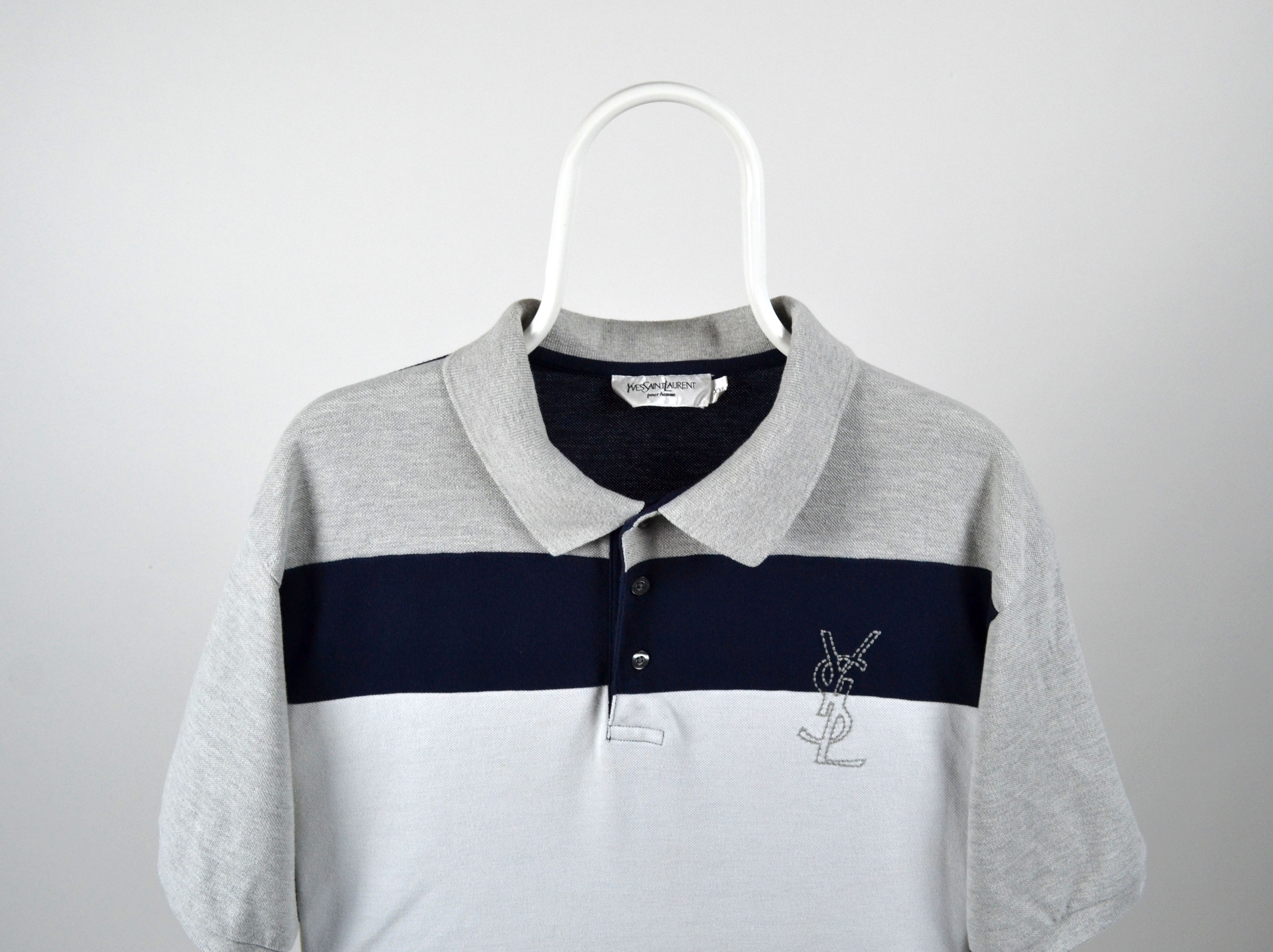 Vintage × Yves Saint Laurent YSL Yves Saint Laurent Polo Shirt Vintage Size US XXL / EU 58 / 5 - 2 Thumbnail