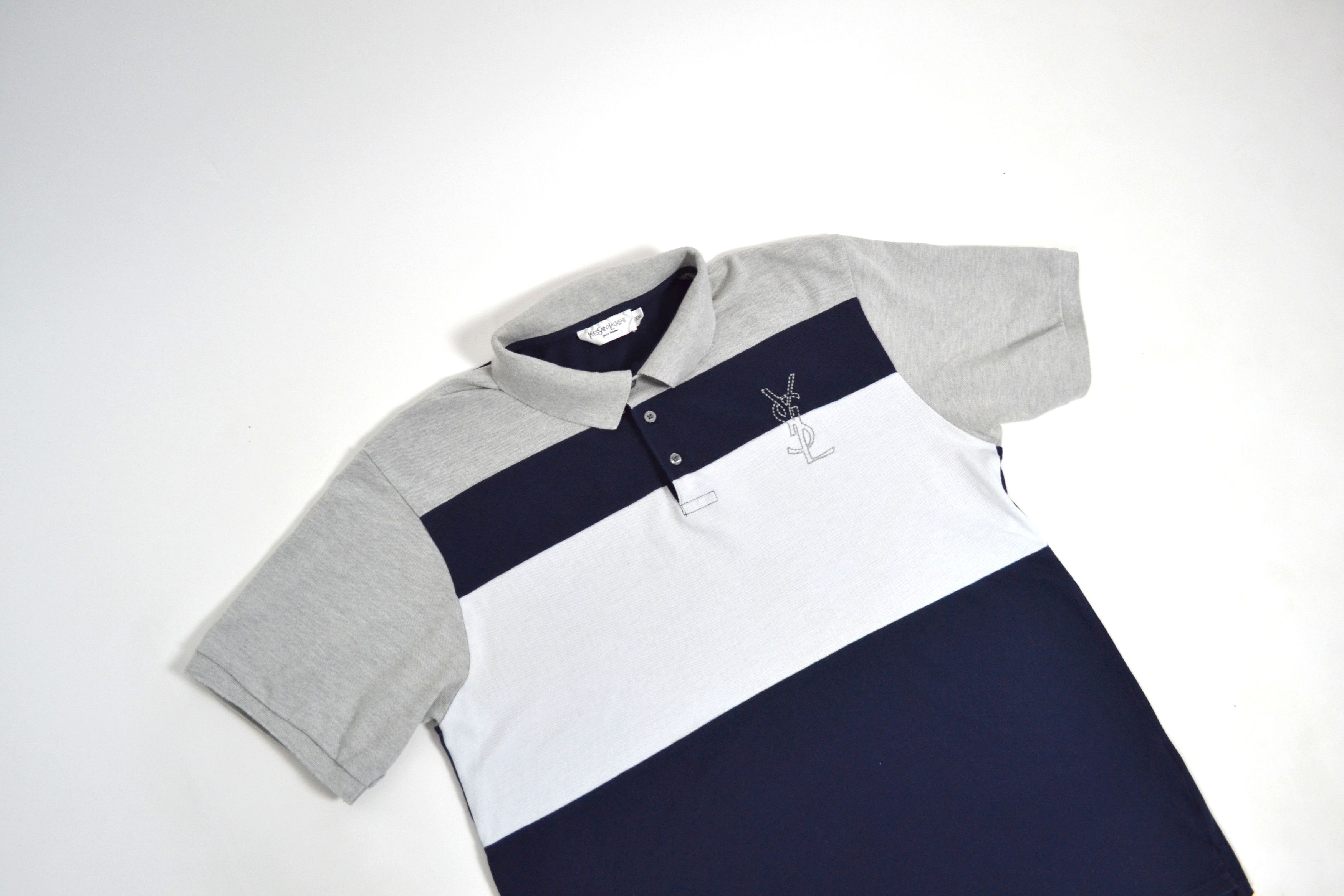 Vintage × Yves Saint Laurent YSL Yves Saint Laurent Polo Shirt Vintage Size US XXL / EU 58 / 5 - 7 Thumbnail