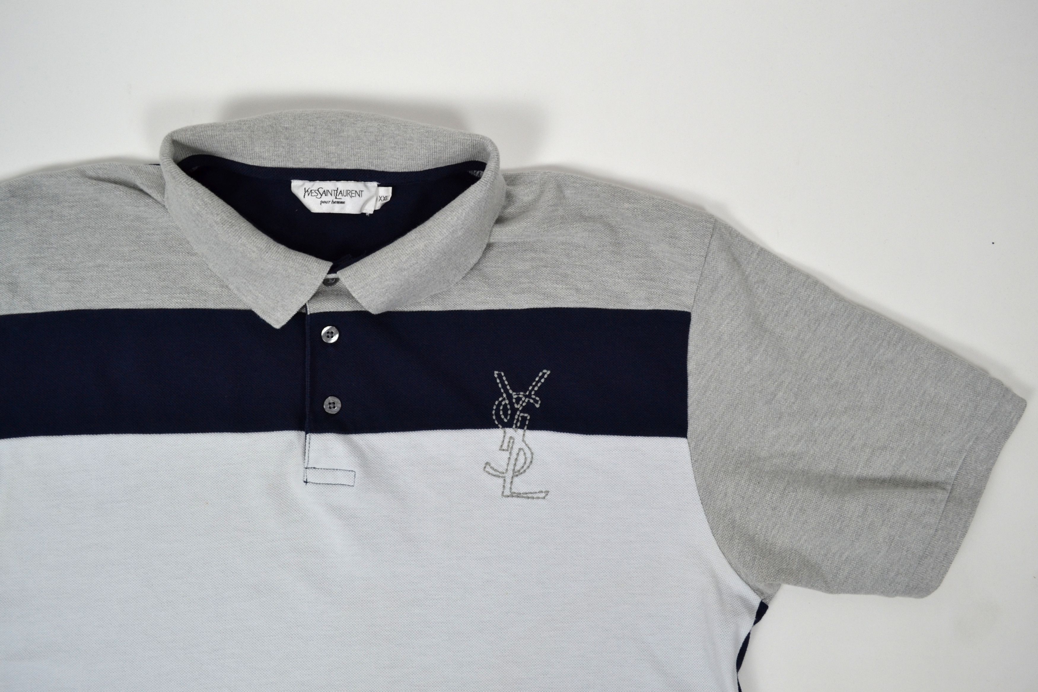 Vintage × Yves Saint Laurent YSL Yves Saint Laurent Polo Shirt Vintage Size US XXL / EU 58 / 5 - 9 Thumbnail