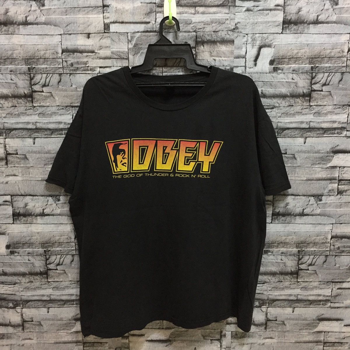 Obey Obey t shirt The God Of Thunder & Rock N' Roll oversized Size US XL / EU 56 / 4 - 1 Thumbnail