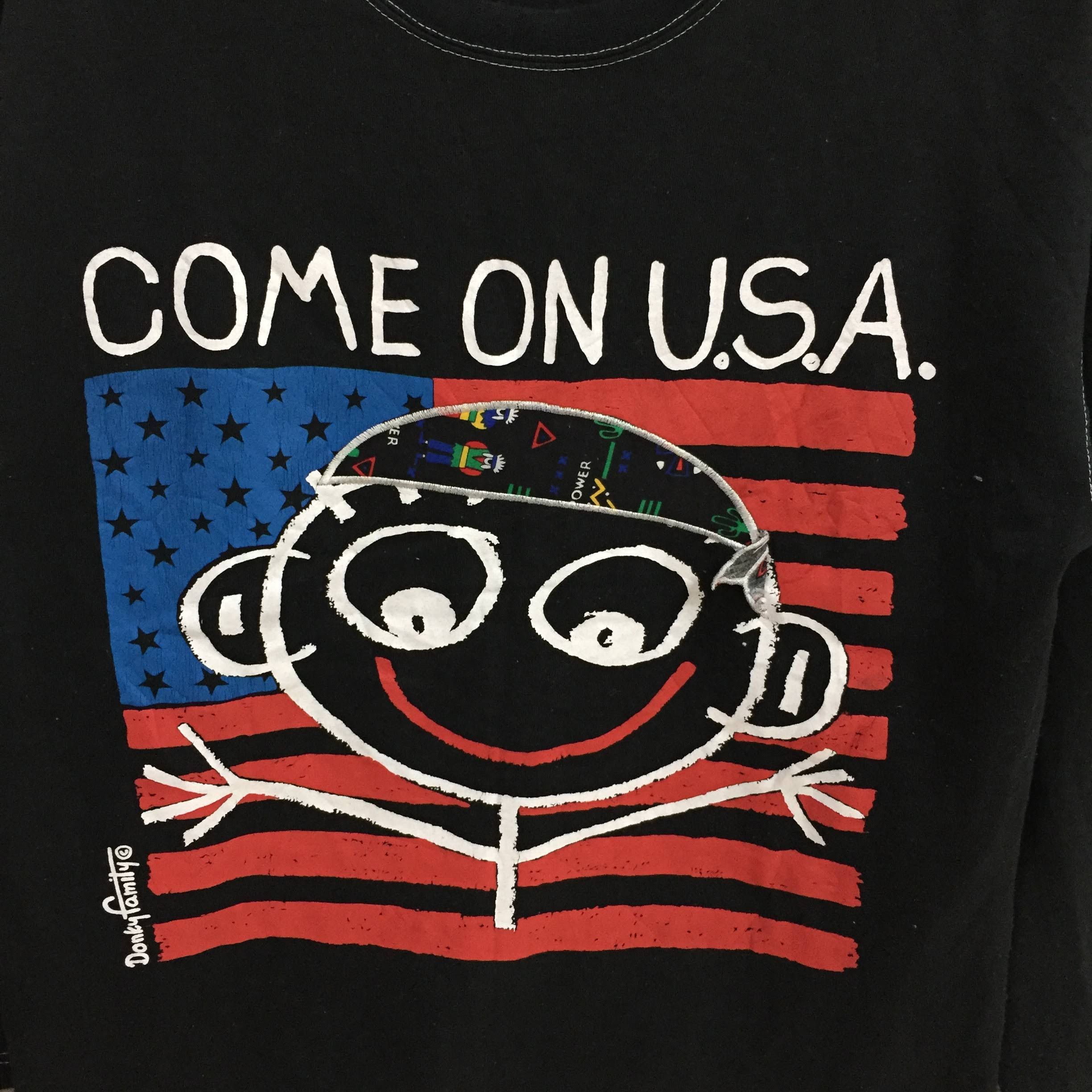 Vintage Vintage DONKY FAMILY sweatshirt Come on Usa fits M Size US M / EU 48-50 / 2 - 4 Thumbnail