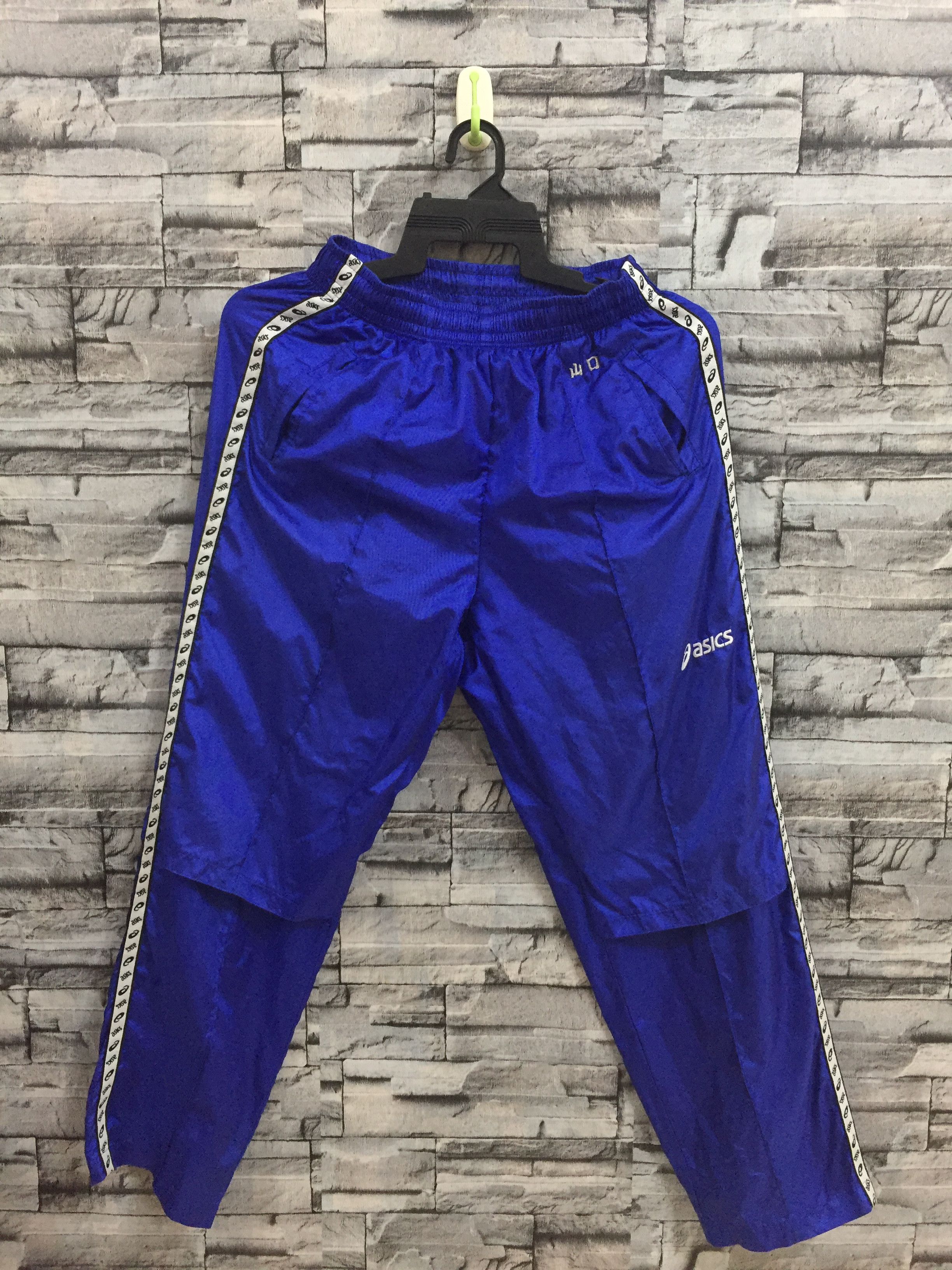Asics Vintage ASICS track pant stripe tape logo size M (W 26 - 34 Size US 30 / EU 46 - 3 Thumbnail