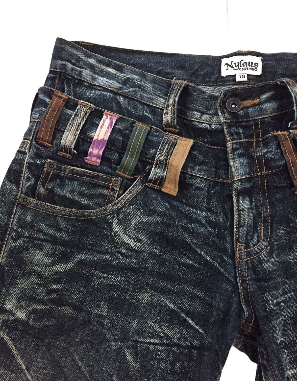 Japanese Brand Nylaus Clothing Japan Denim Design Size US 33 - 3 Thumbnail