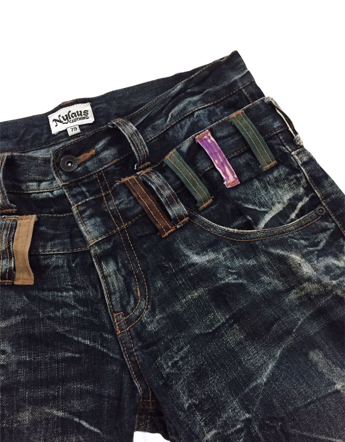 Japanese Brand Nylaus Clothing Japan Denim Design Size US 33 - 4 Thumbnail