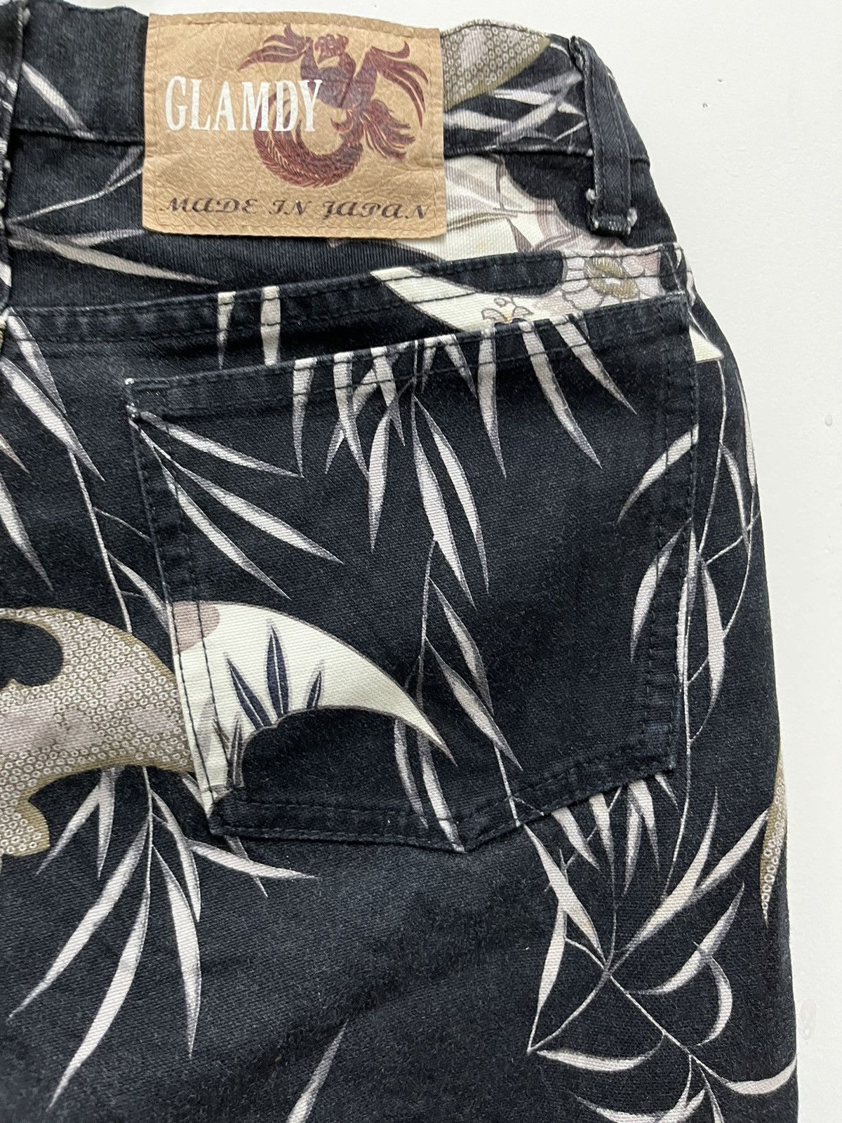 Japanese Brand Vintage Glamdy Japan Black Slim Flare Denim Pants Size US 28 / EU 44 - 8 Thumbnail