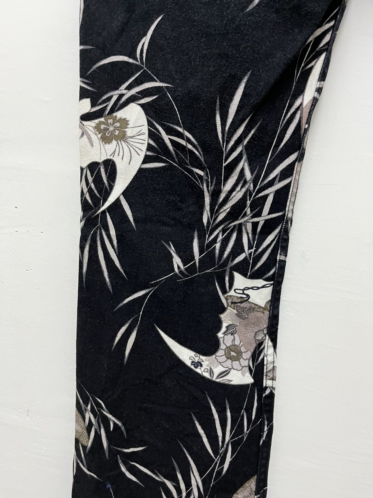 Japanese Brand Vintage Glamdy Japan Black Slim Flare Denim Pants Size US 28 / EU 44 - 5 Thumbnail