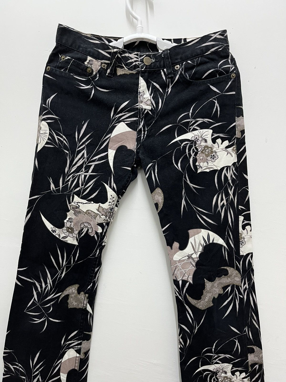 Japanese Brand Vintage Glamdy Japan Black Slim Flare Denim Pants Size US 28 / EU 44 - 4 Thumbnail