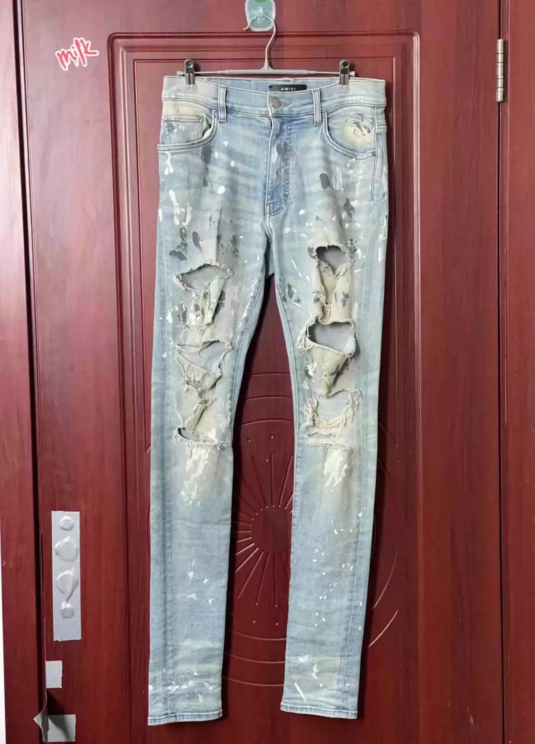 AMIRI Ink splash big destruction do-over jeans