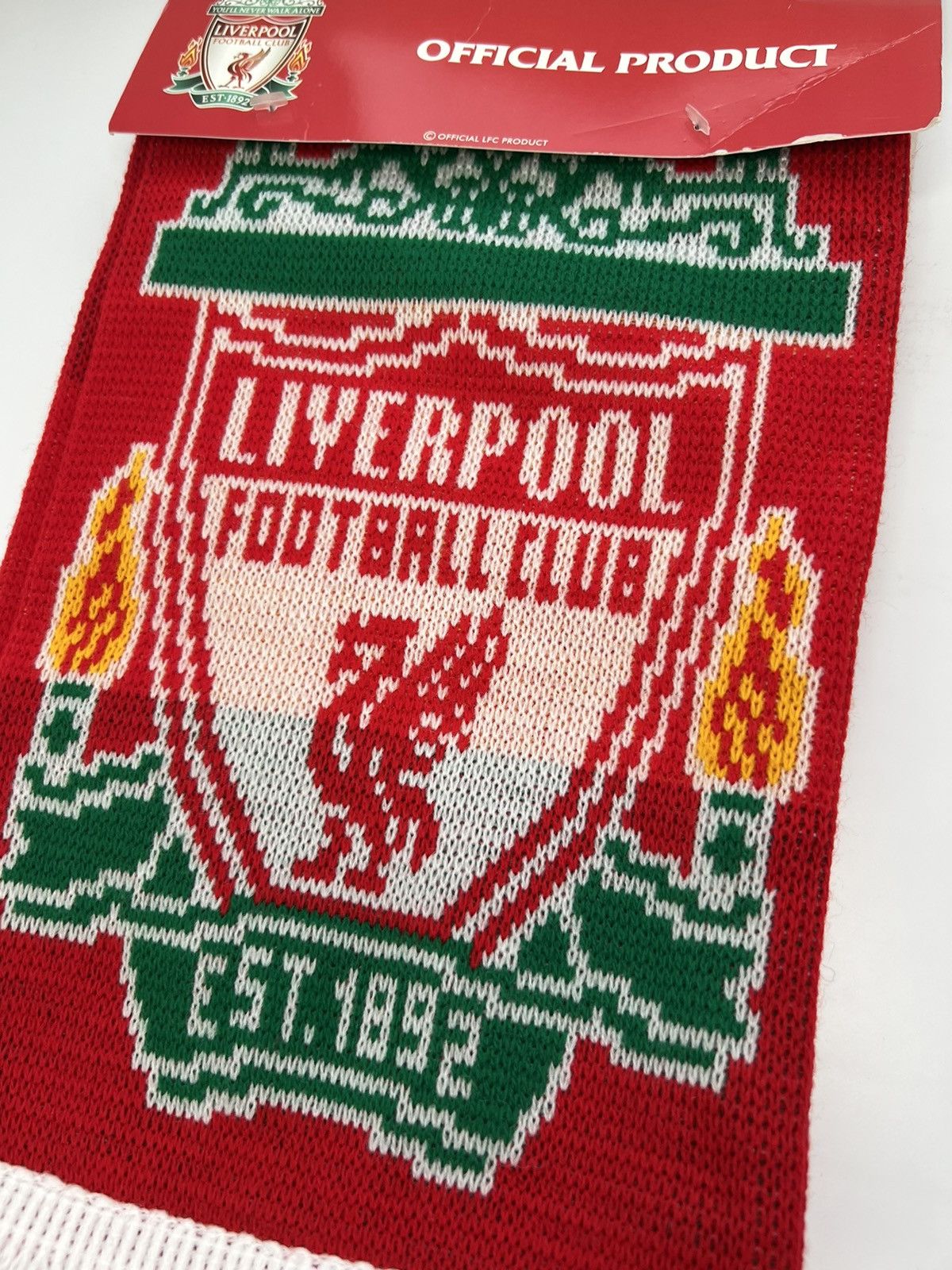 Vintage Vintage 2008 Liverpool FC Scarf Football Size ONE SIZE - 3 Thumbnail