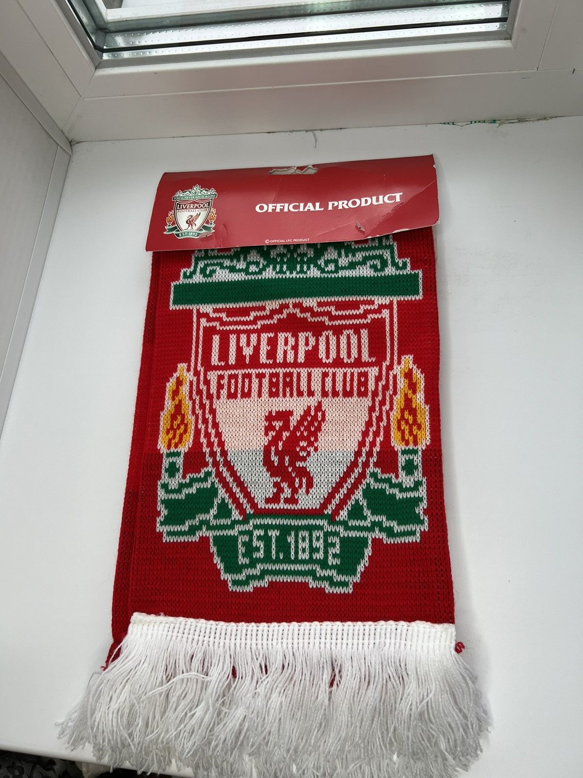 Vintage Vintage 2008 Liverpool FC Scarf Football Size ONE SIZE - 1 Thumbnail