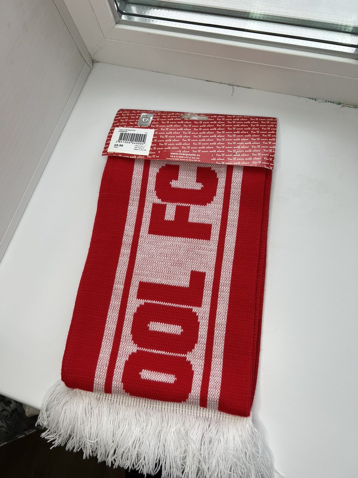 Vintage Vintage 2008 Liverpool FC Scarf Football Size ONE SIZE - 2 Thumbnail