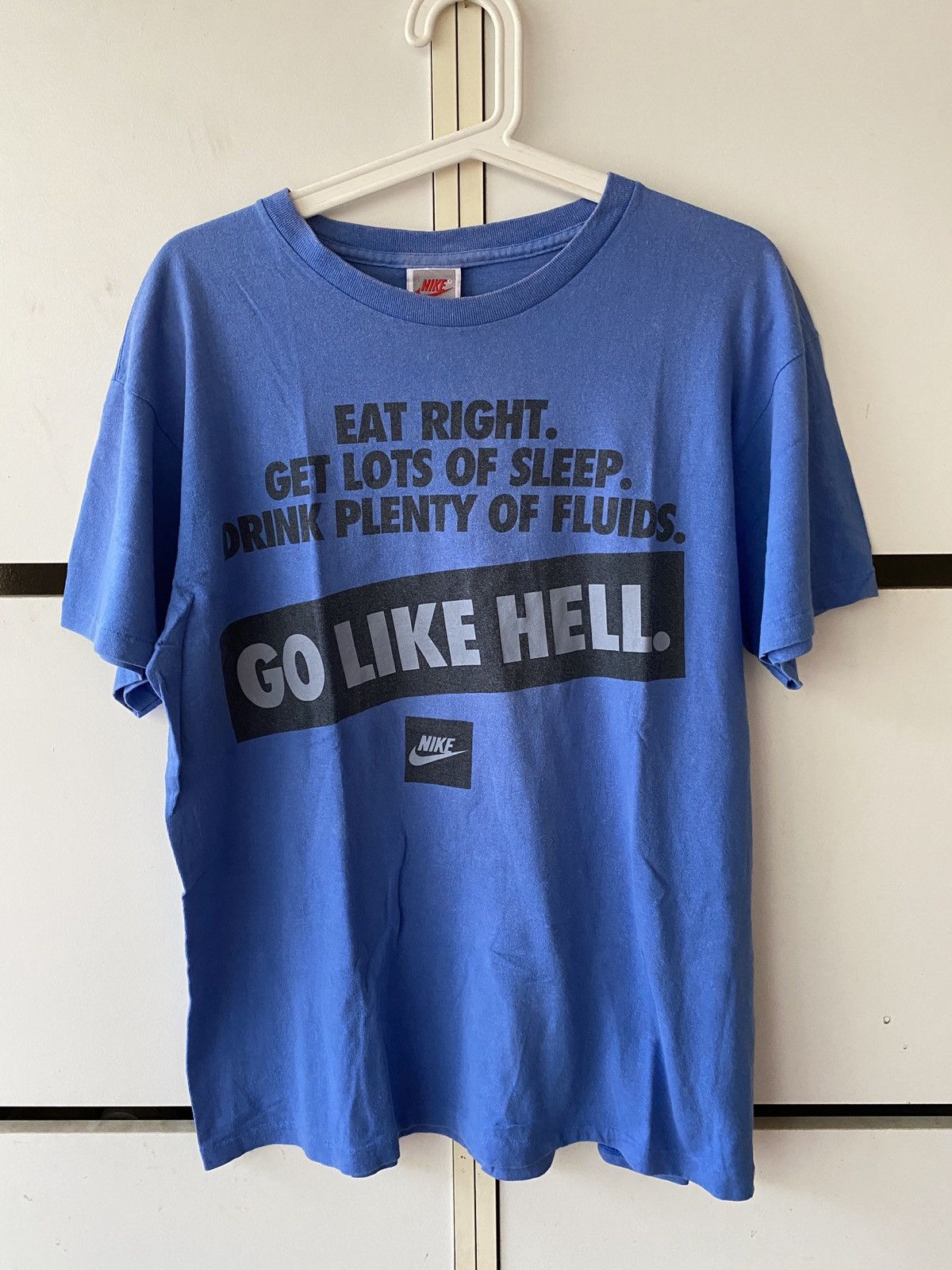 Nike × Vintage VINTAGE NIKE ‘GO TO HELL’ PRINT TEE Size US L / EU 52-54 / 3 - 1 Thumbnail