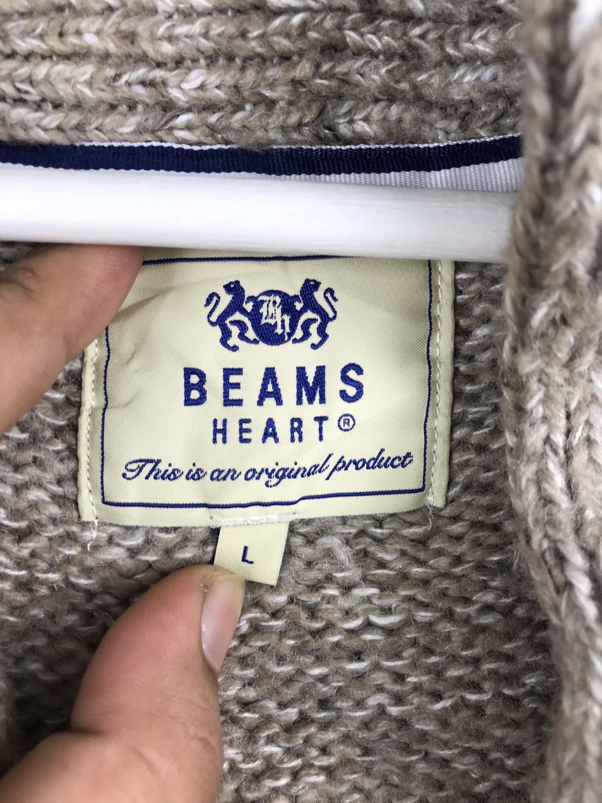 *Rare*Beams Cardigan browns colour