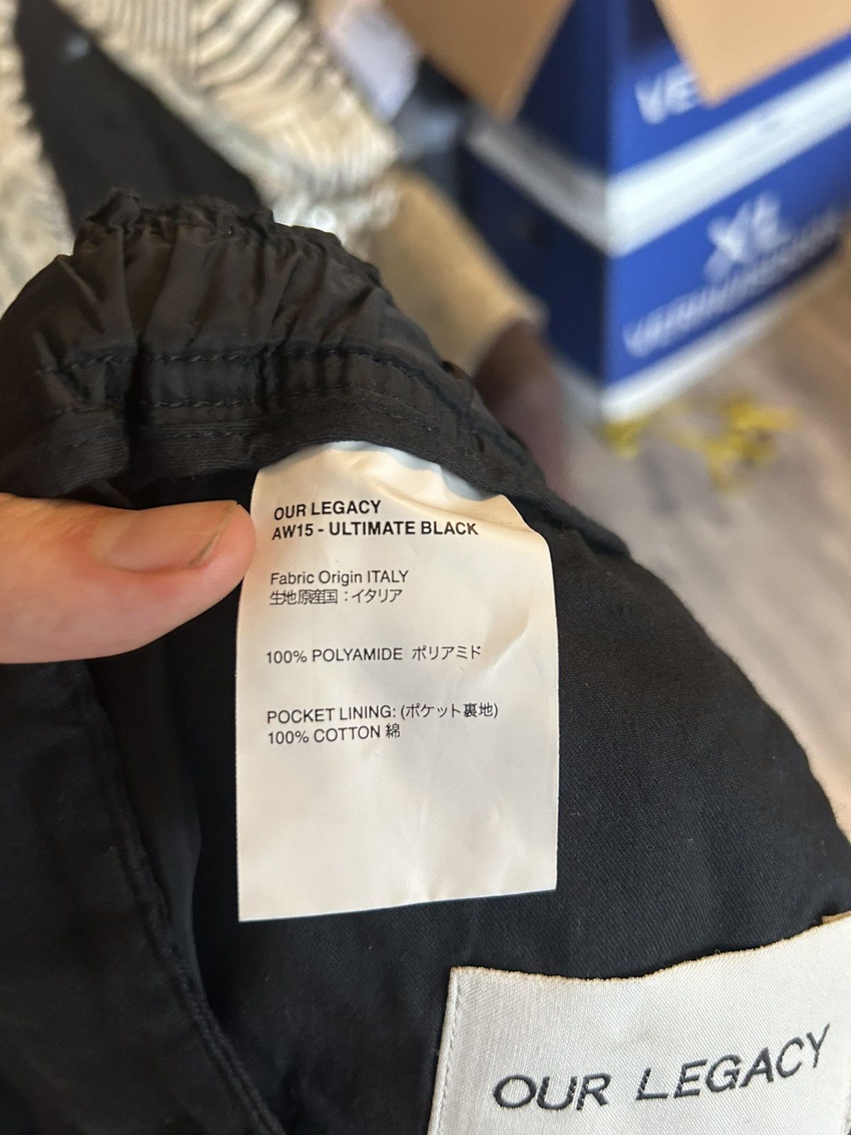 Our Legacy AW15 Ultimate Black Nylon Pants Size US 34 / EU 50 - 7 Thumbnail