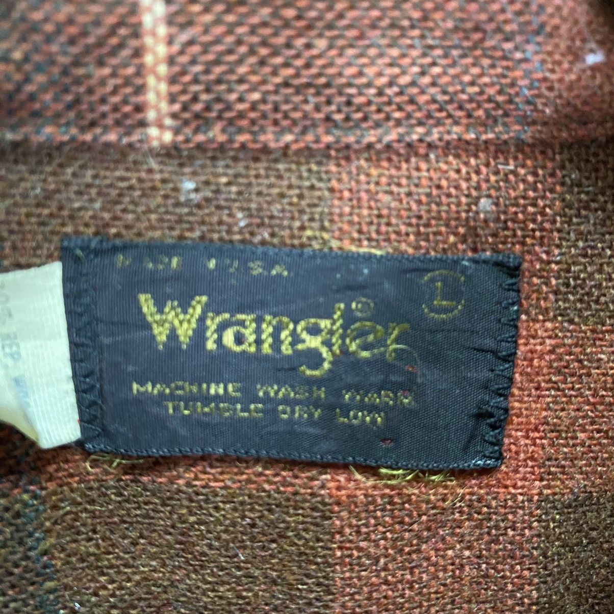 Vintage × Wrangler Vintage 80s wrangler wool flannel Size US L / EU 52-54 / 3 - 8 Thumbnail