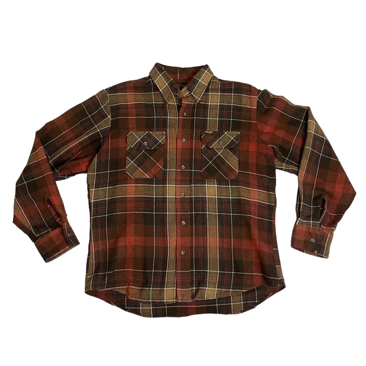 Vintage × Wrangler Vintage 80s wrangler wool flannel Size US L / EU 52-54 / 3 - 5 Thumbnail
