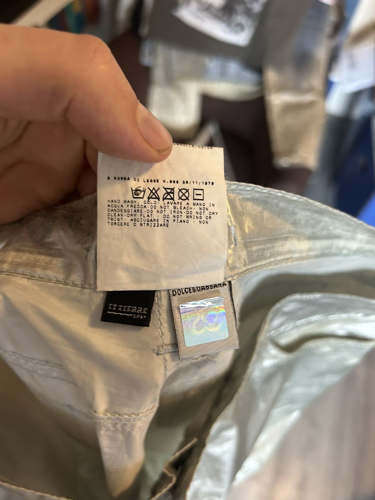 Dolce & Gabbana Silver Jeans Size US 29 - 13 Thumbnail