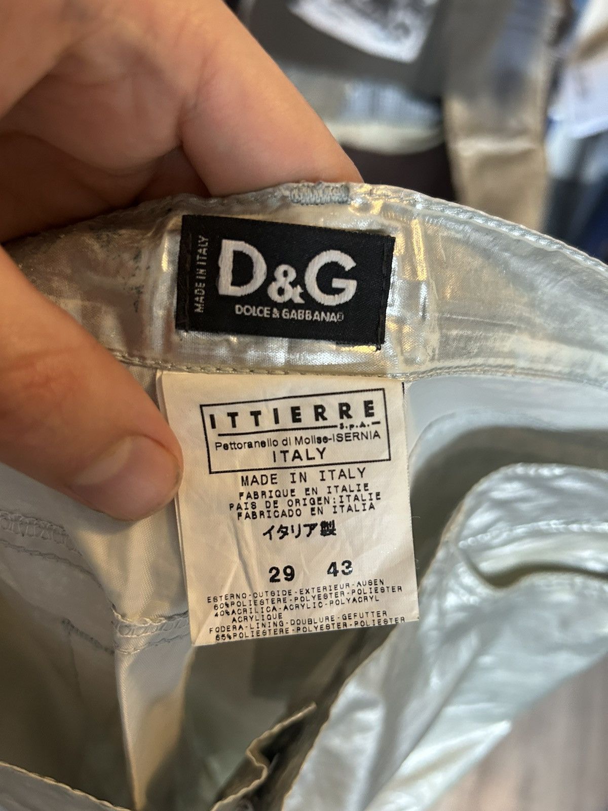 Dolce & Gabbana Silver Jeans Size US 29 - 12 Thumbnail