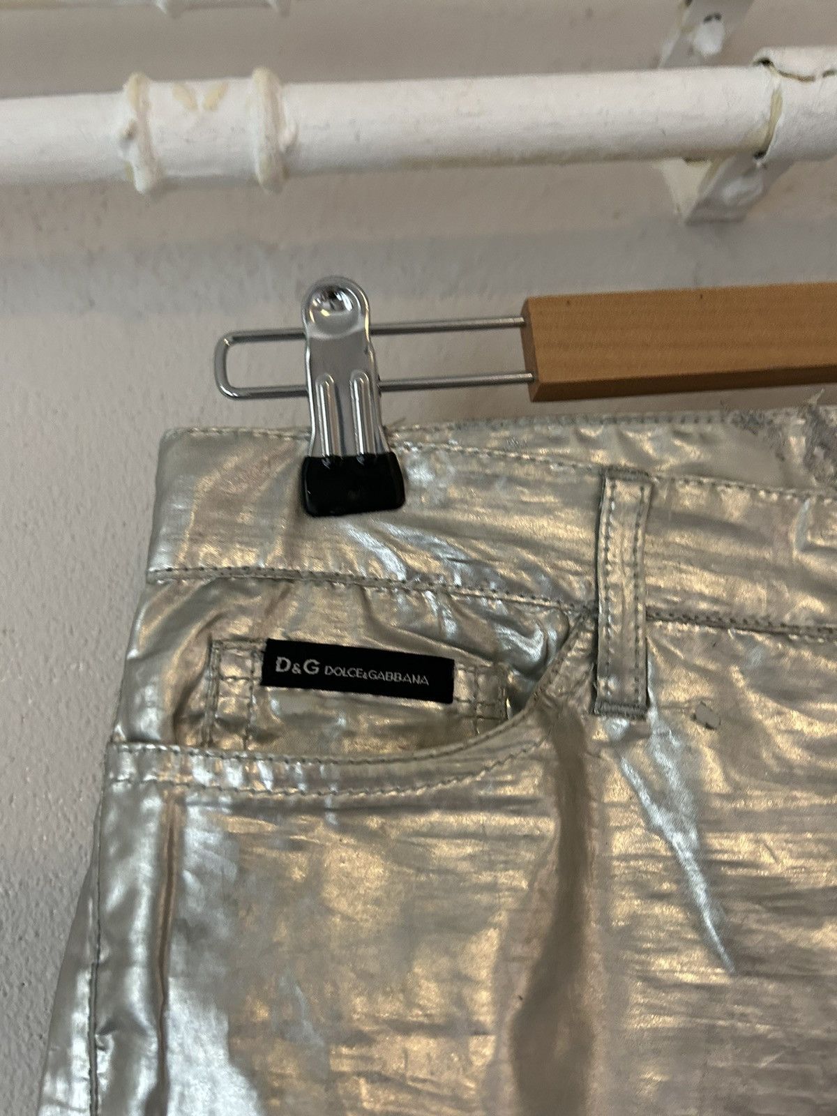Dolce & Gabbana Silver Jeans Size US 29 - 8 Thumbnail