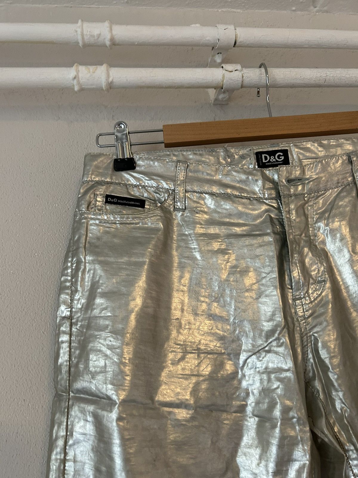 Dolce & Gabbana Silver Jeans Size US 29 - 2 Thumbnail