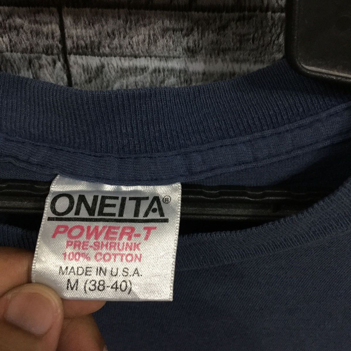 Vintage Vintage Onieta t shirt spellout Blue Label big design Size US M / EU 48-50 / 2 - 3 Thumbnail