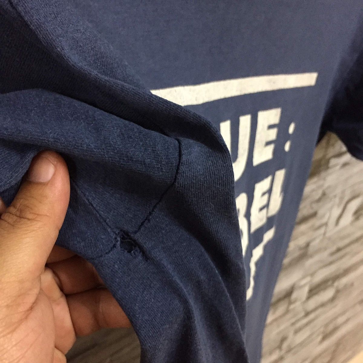 Vintage Vintage Onieta t shirt spellout Blue Label big design Size US M / EU 48-50 / 2 - 5 Thumbnail
