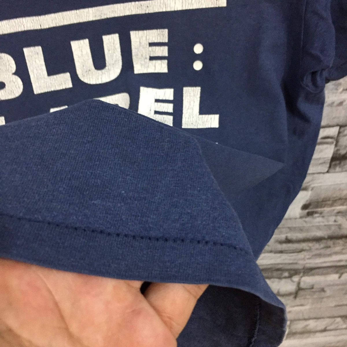 Vintage Vintage Onieta t shirt spellout Blue Label big design Size US M / EU 48-50 / 2 - 6 Thumbnail