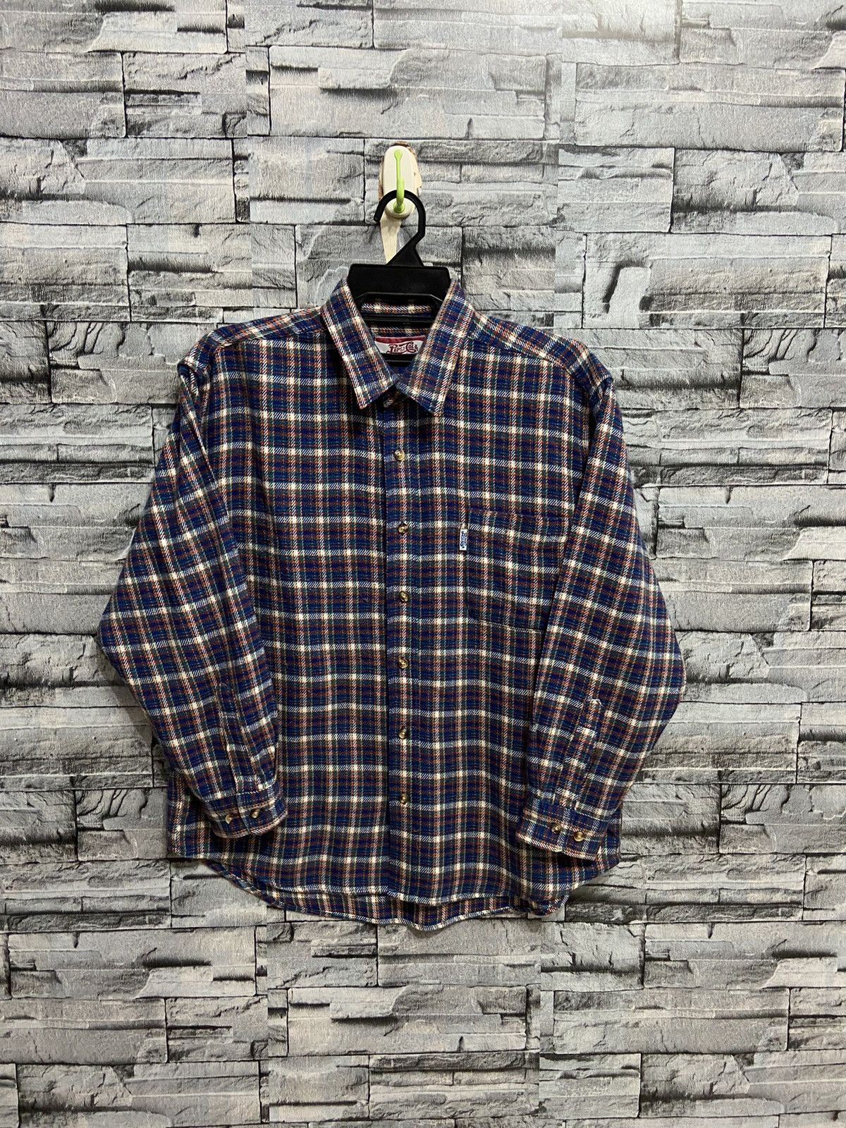 Pepsi Vintage Pepsi Cola Flannel single pocket plaid design Size US L / EU 52-54 / 3 - 1 Thumbnail