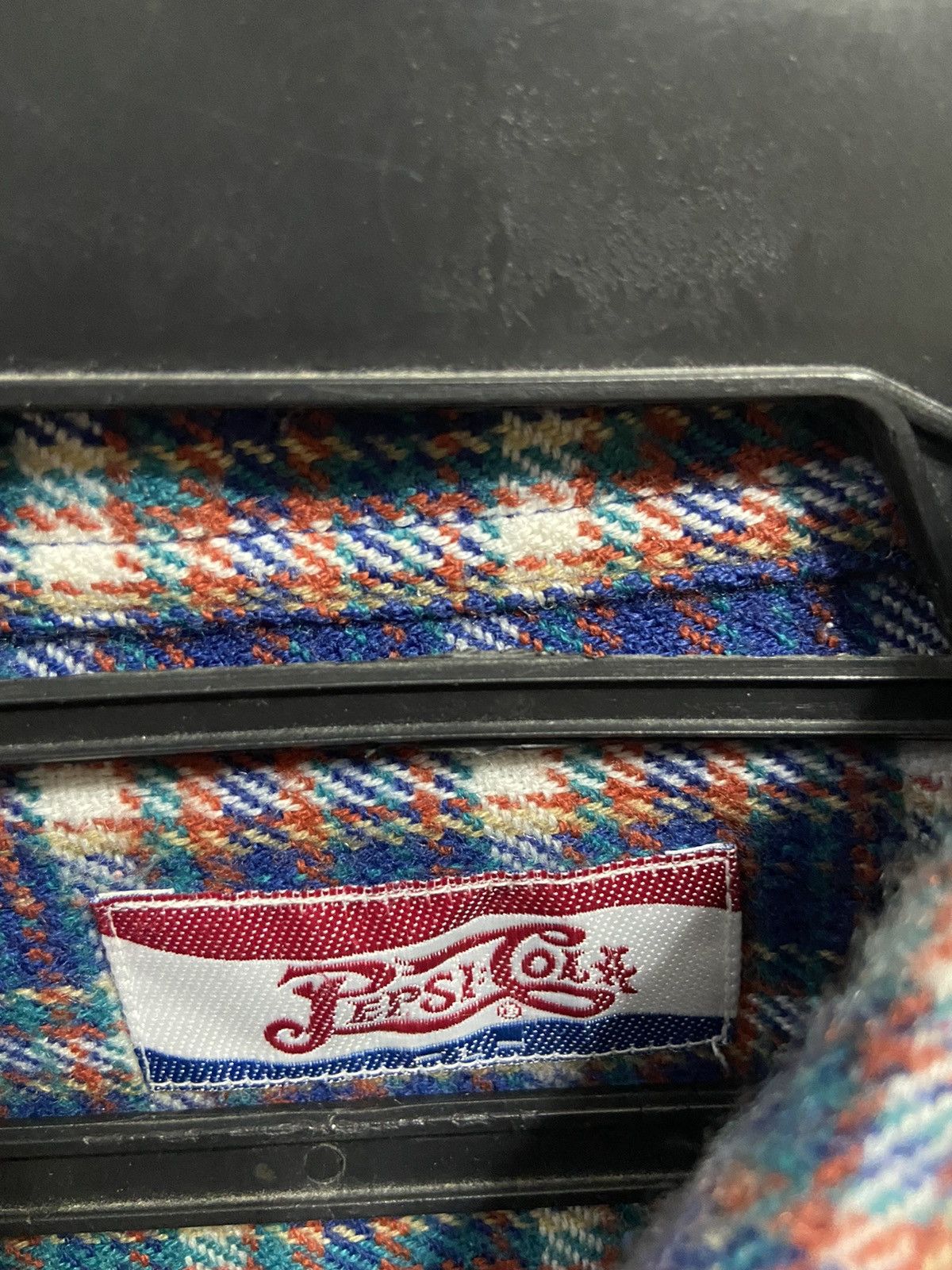 Pepsi Vintage Pepsi Cola Flannel single pocket plaid design Size US L / EU 52-54 / 3 - 3 Thumbnail