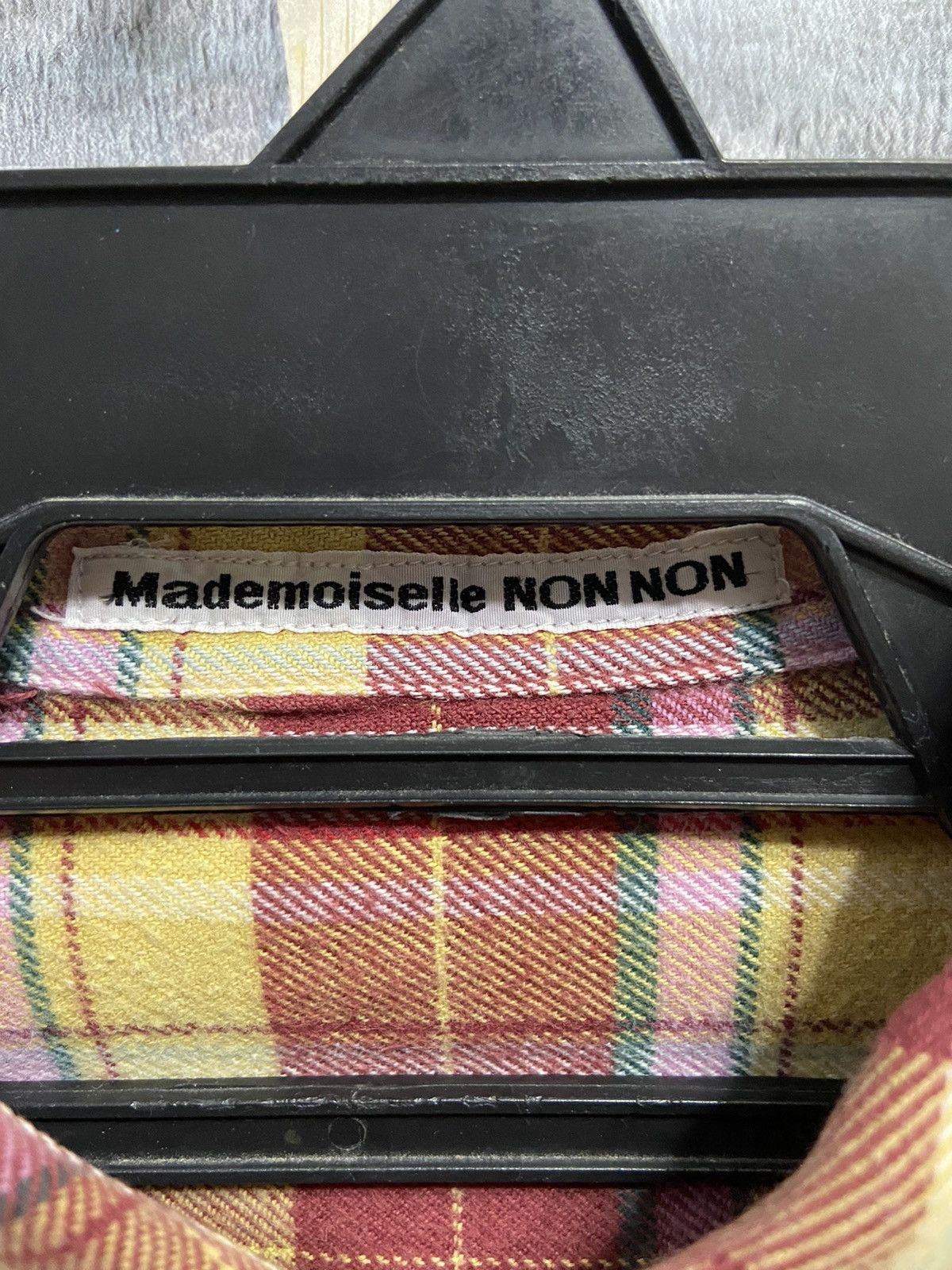 Japanese Brand Vintage Mademoiselle Non Non Flannel single pocket fit M Size US M / EU 48-50 / 2 - 4 Thumbnail