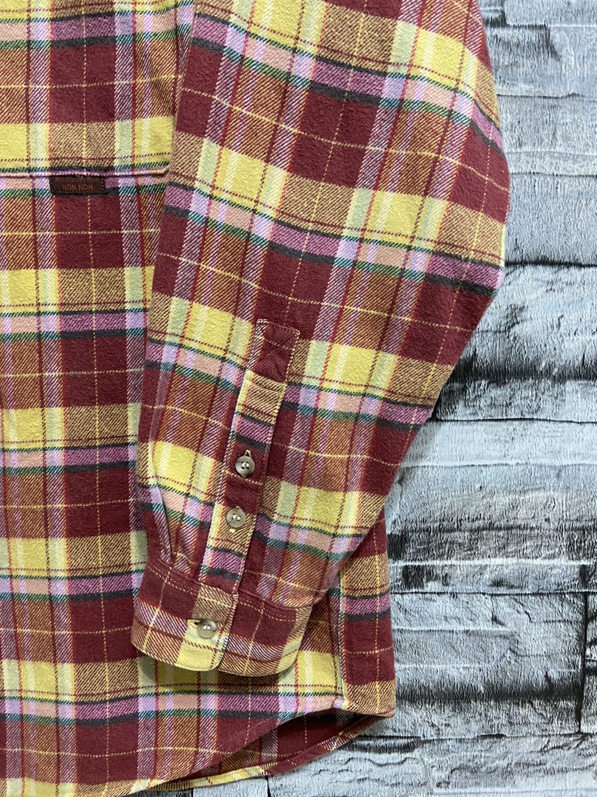 Japanese Brand Vintage Mademoiselle Non Non Flannel single pocket fit M Size US M / EU 48-50 / 2 - 6 Thumbnail