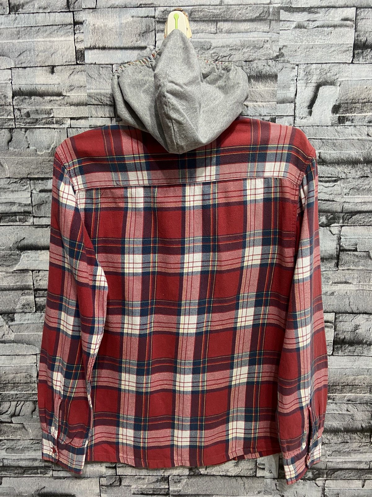 Billabong Vintage Billabong Flannel hoodie double pocket plaid Size US M / EU 48-50 / 2 - 6 Thumbnail