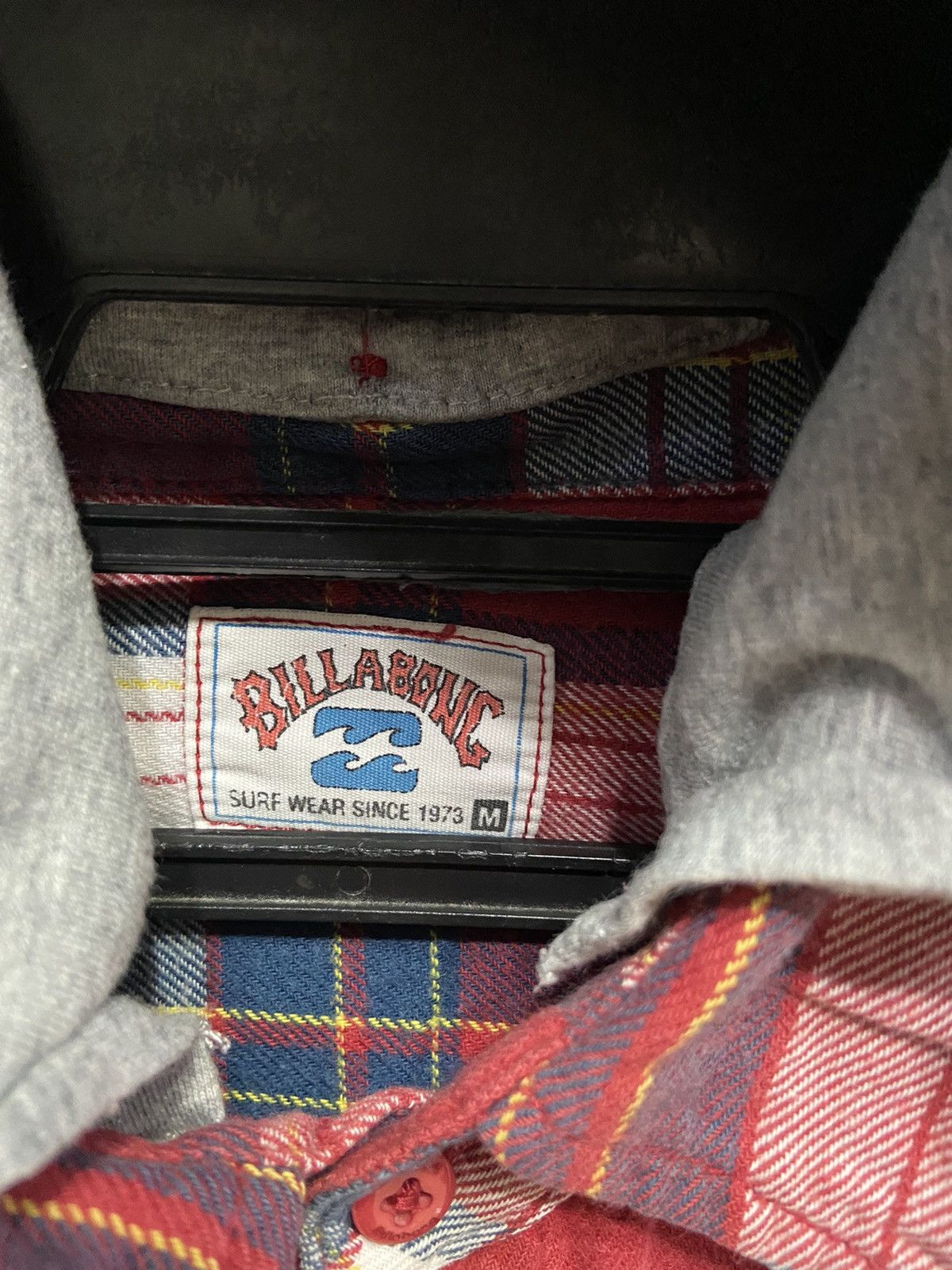 Billabong Vintage Billabong Flannel hoodie double pocket plaid Size US M / EU 48-50 / 2 - 3 Thumbnail