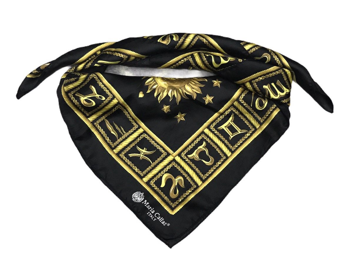 Vintage Vintage zodiac inspired scarf x maria callas Size ONE SIZE - 3 Thumbnail